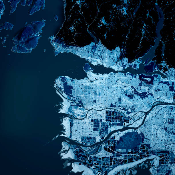 istock Vancouver City 3D Render Blue Top View Sep 2019 1183054109