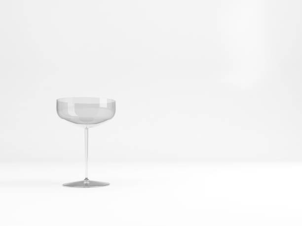 istock Empty vintage sparkling wine flute glass 1183055182