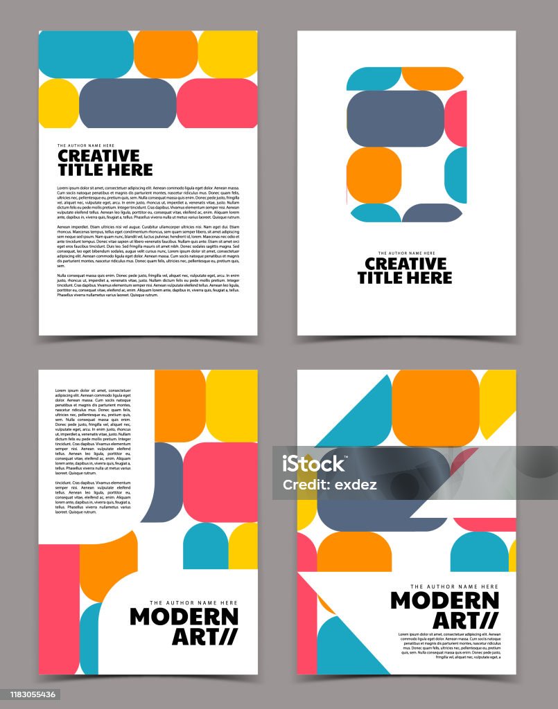 Modern Cover Example Modern Cover Design Stock Illustration - Download Image Now - Abstract ...