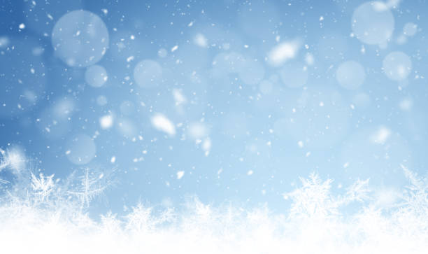 クリスマスの背景 - copy space snow blizzard storm ストックフォトと画像