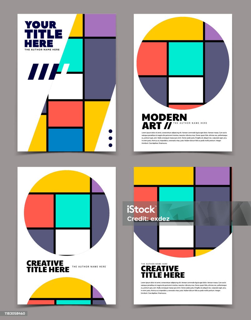 Cover Modrn Modern Cover Design Stock Illustration - Download Image Now - Abstract ...
