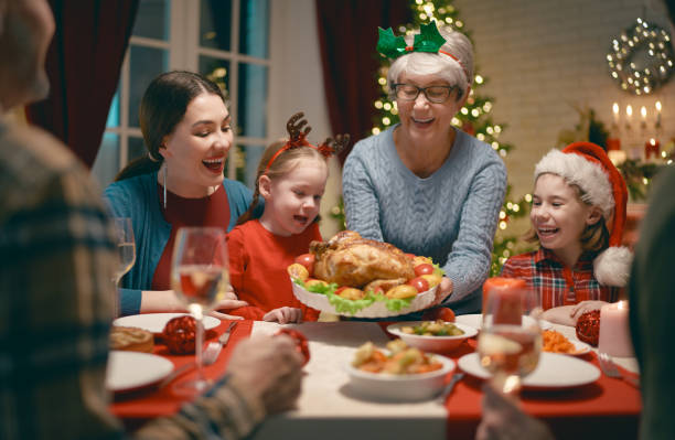 istock family celebrating Christmas 1183066652