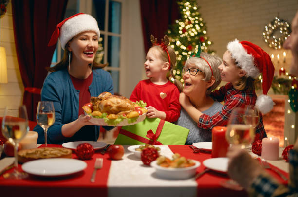 istock family celebrating Christmas 1183066785