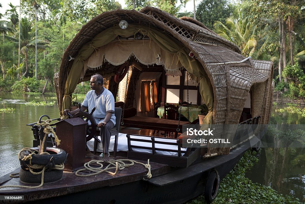 houseboat on Backwaters in Kerala  Houseboat Stock Photo