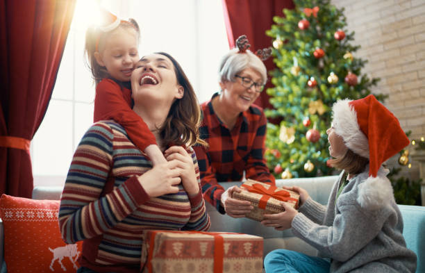 istock family celebrating Christmas 1183070635