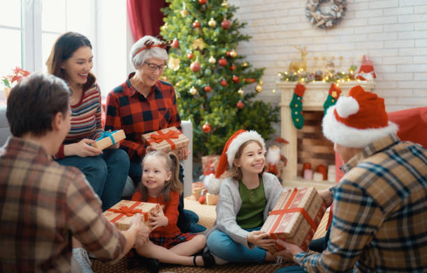 istock family celebrating Christmas 1183070651