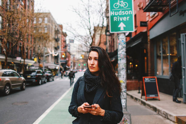 istock searching for ride share in Manhattan, NY 1183071781