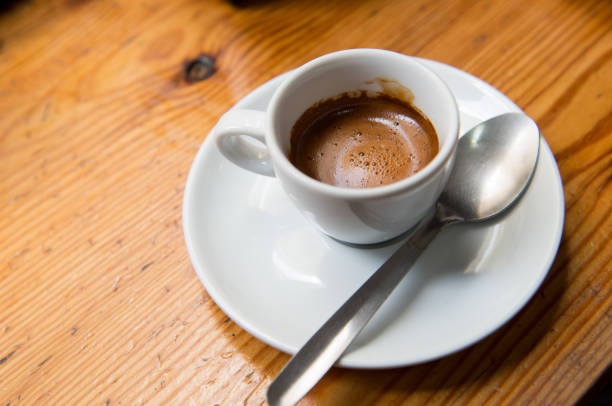 istock Esspresso  coffee with froth top 1183072332