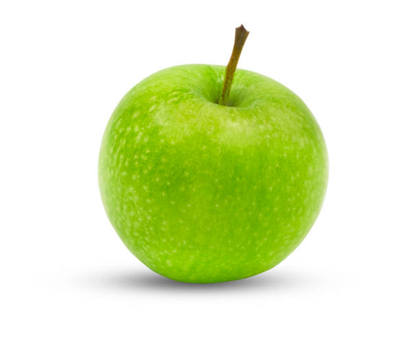 istock Close-up of Whole fresh green apple fruit isolate on white background with clipping path. 1183072508