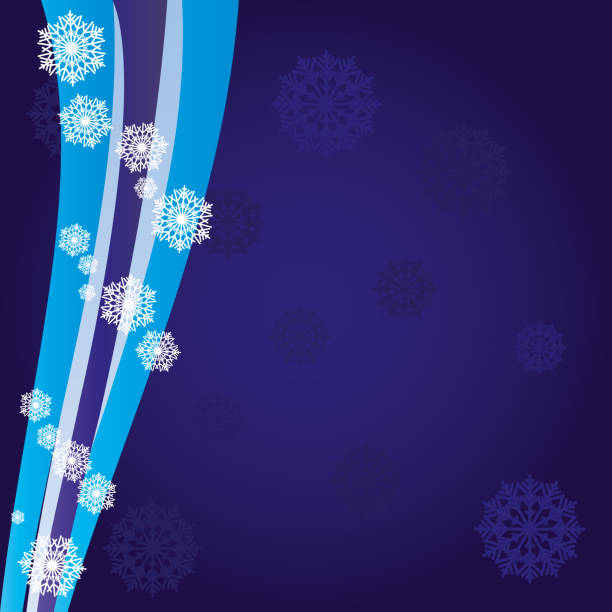 Blue Christmas greetings card, New Year background, part 16 vector art illustration