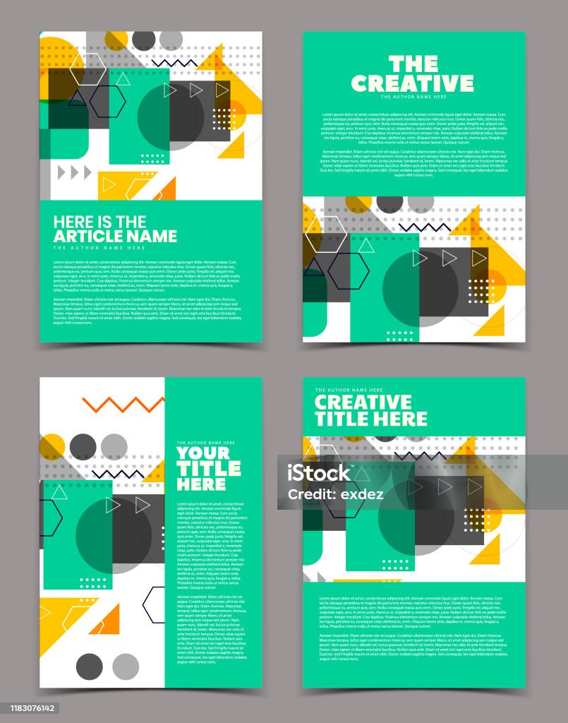 Modern Cover Example Modern Cover Design Stock Illustration - Download Image Now - Abstract ...