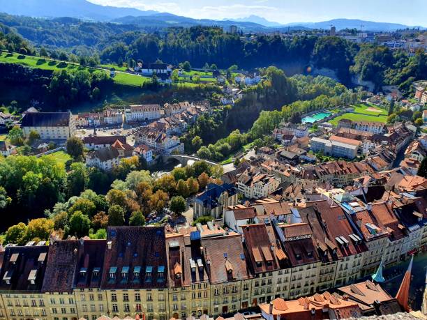 фрибург (швейцария) - fribourg стоковые фото и изображения