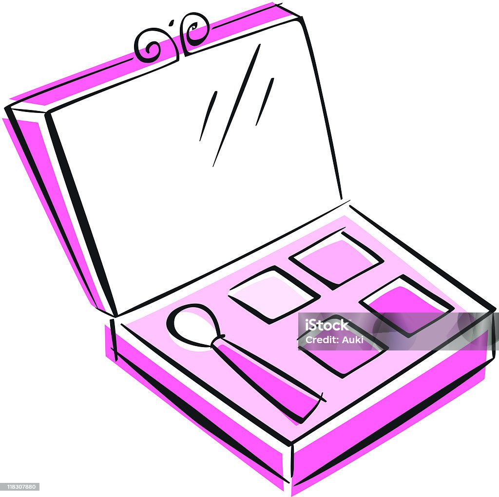 Paleta de maquillaje - arte vectorial de Clip Art libre de derechos