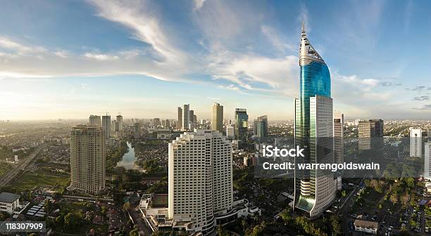 Jakarta Cityscape Stock Photo - Download Image Now - Jakarta, Indonesia, Urban Skyline