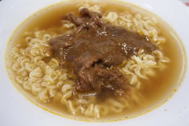 Hong Kong style satay beef noodle