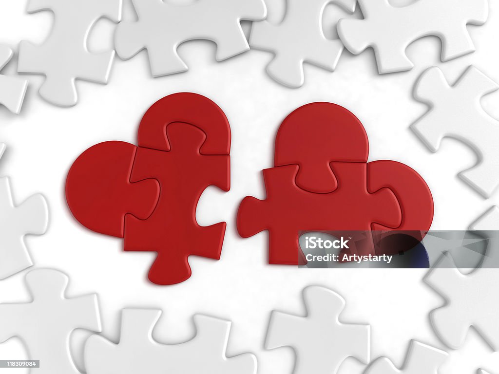 "corazones" desconcertada - Foto de stock de Dos objetos libre de derechos