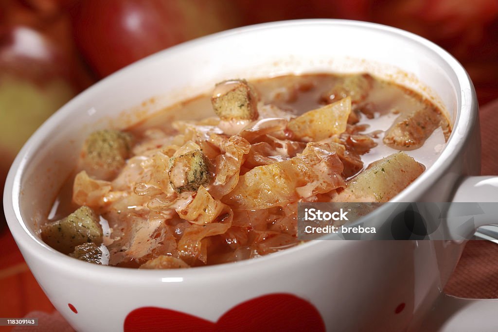 Repolho roxo sopa (chucrute - Foto de stock de Alimentação Saudável royalty-free