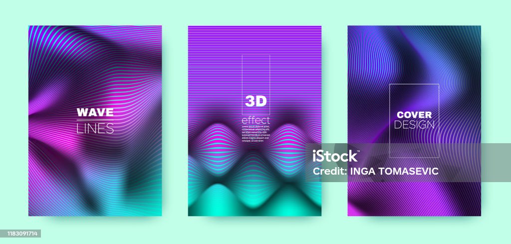 Magenta Vector Wave Magenta Wave Concept Abstract Cover Dynamic Stock Illustration ...