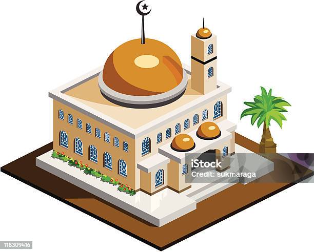 Ilustración de Mezquita Icono Isométricos y más Vectores Libres de Derechos de Alá - Alá, Arabesco - Estilo, Arquitectura
