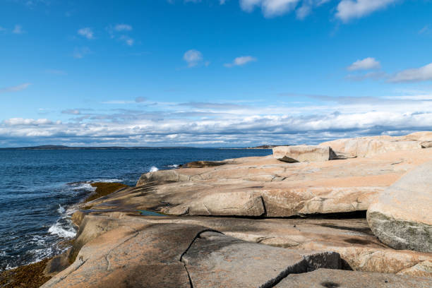 istock Granite cliffs at Peggy's Cove in Nova Scotia 1183094431