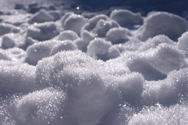 istock Close up of snow covered ground. 1183094592