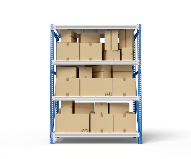 istock 3d rendering of cardboard boxes on metal racks 1183100756