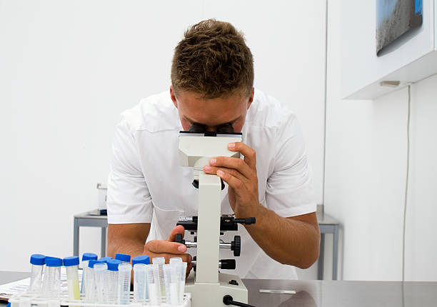 Jovem Cientista - fotografia de stock