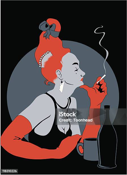 영어 로즈 마시기에 대한 스톡 벡터 아트 및 기타 이미지 - 마시기, 연기-물리적 구조, 흡연
