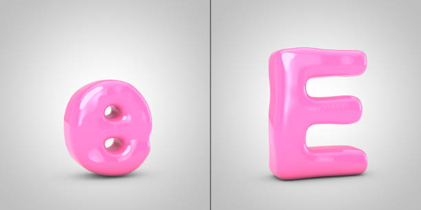 Wooden uppercase letters A, B and C on a colored background