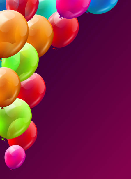 istock Balloon brunch background. Greeting, happy birthday concept. 1183110298
