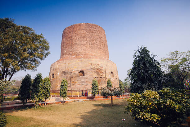 istock Dhamek Stupa monument, Sarnath, Varanasi, India 1183112691