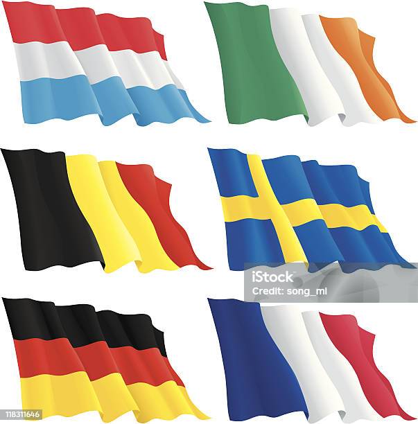 포석 유럽 국가에서 대한 벡터에 대한 스톡 벡터 아트 및 기타 이미지 - 벡터, 아일랜드 국기, 0명