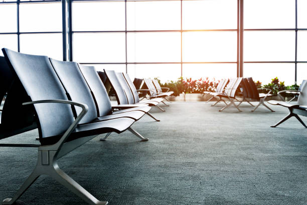 istock Benches at the airport waiting area 1183117565