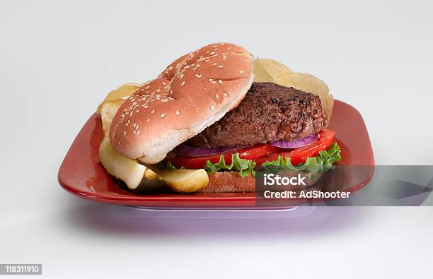 Hamburger - Fotografie stock e altre immagini di Alimentazione non salutare - Alimentazione non salutare, Alla griglia, Carne