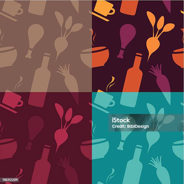 Restaurant Background Pattern Restaurant Pattern Stock Illustration - Download Image Now ...