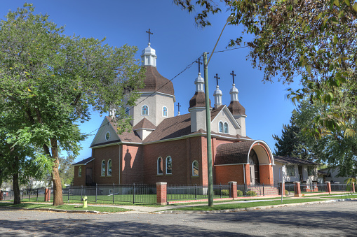 Nativity of the Blessed Virgin Mary, Ukrainian Catholic Church, Brandon, Manitoba. A historic building opened in 1941