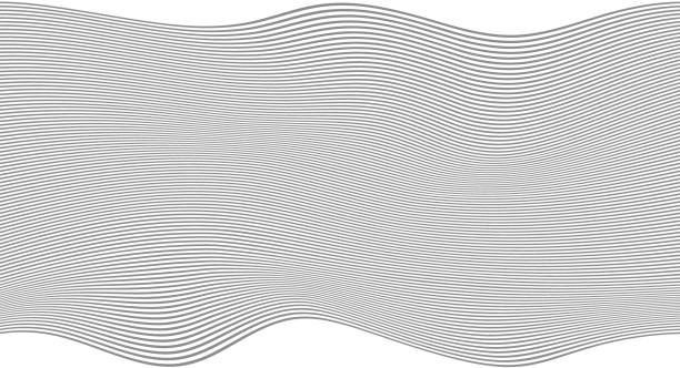 흑백 웨이브 스트라이프 배경 - 디자인에 대한 간단한 질감. eps10 벡터 일러스트 배경 - 7646 stock illustrations