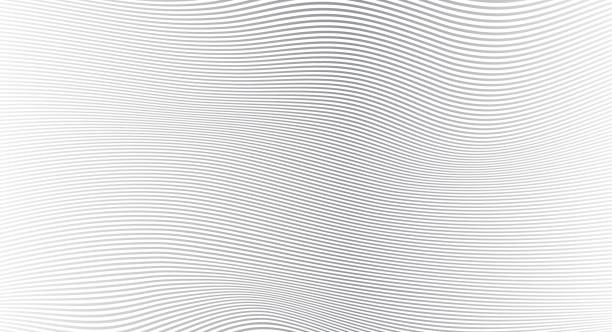 흑백 웨이브 스트라이프 배경 - 디자인에 대한 간단한 질감. eps10 벡터 일러스트 배경 - striped single line in a row backgrounds stock illustrations