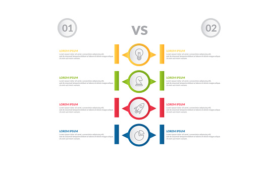 Comparison Infographic Flow Chart Design Stock Illustration - Download ...