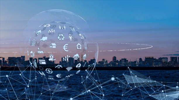 istock 5G and AI technology, Global communication network concept. 1183127997