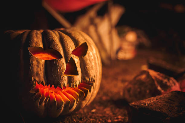 citrouille d'halloween - halloween photos et images de collection