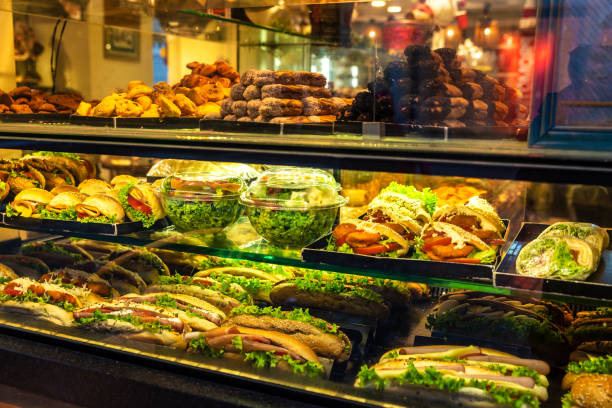 istock Display with vegetable snacks in Athens, Greece 1183131474