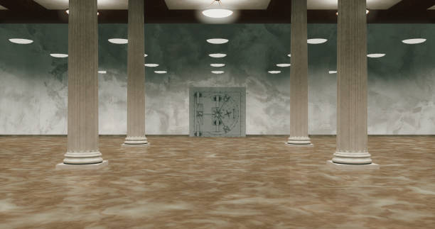 istock Render of the vault door. 3D 1183134063