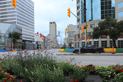 A Street scene in Winnipeg, Manitoba