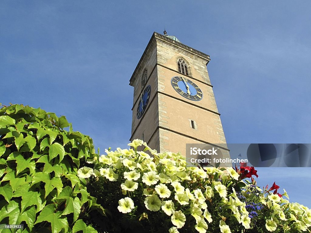 Turm der Stadtkirche Nuertingen - Foto stock royalty-free di Chiesa