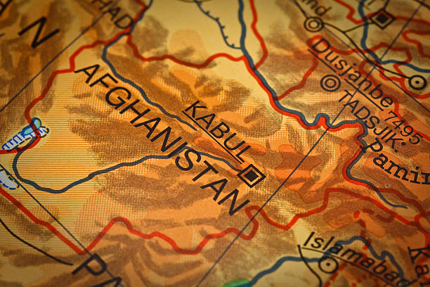 Danish map of Afghanistan  war zone stock pictures, royalty-free photos & images