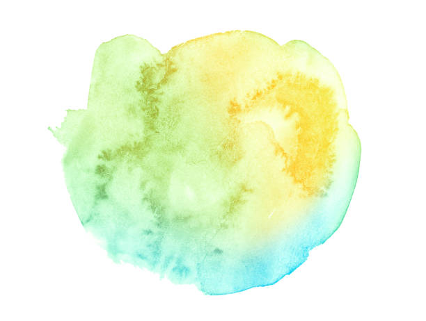 istock Multicolor watercolor in pastel colors with a smooth transition of the gradient. Isolated place with divorces and borders. Frame with copy space for text. 1183143276