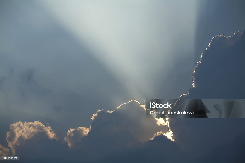 Céu nublado - Foto de stock de Azul royalty-free