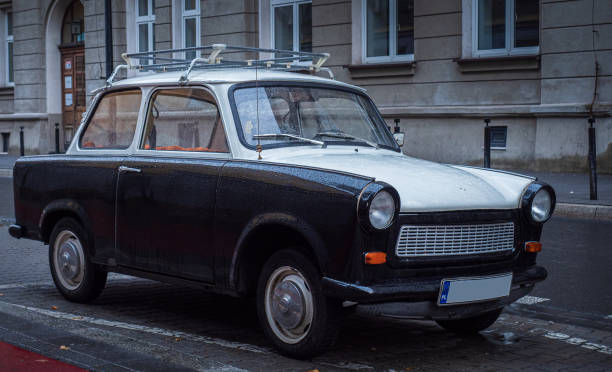 istock Old East German car on at the roadside 1183144507