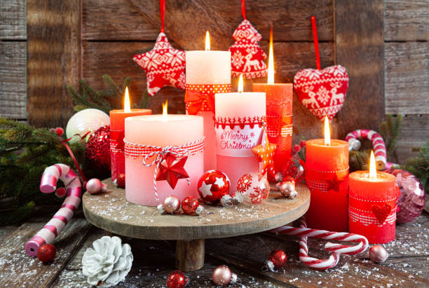 istock Colorful candles and festive decorations 1183144885